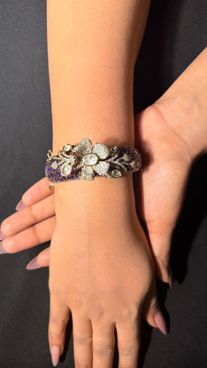 Victorian Amethyst Kundan Bracelet