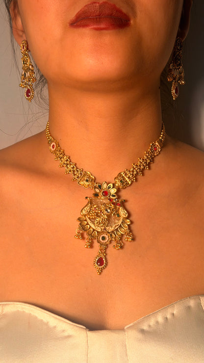 Alara Royal Layered Necklace Set