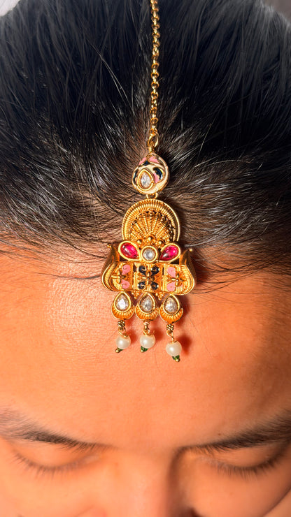 Noorvanshi Kundan Long Necklace Set