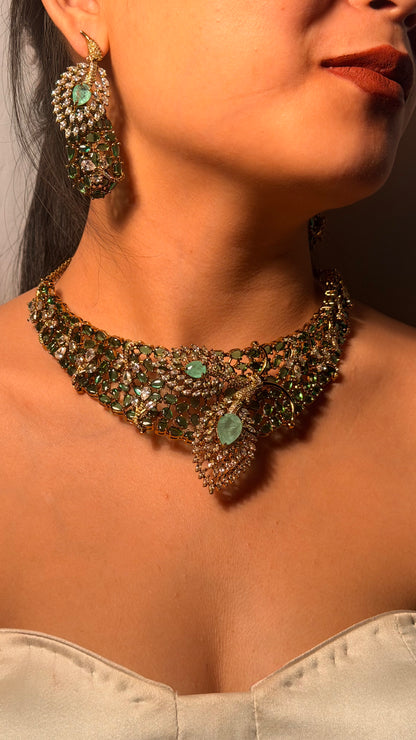 Emerald Morni Royale Choker Statement Necklace