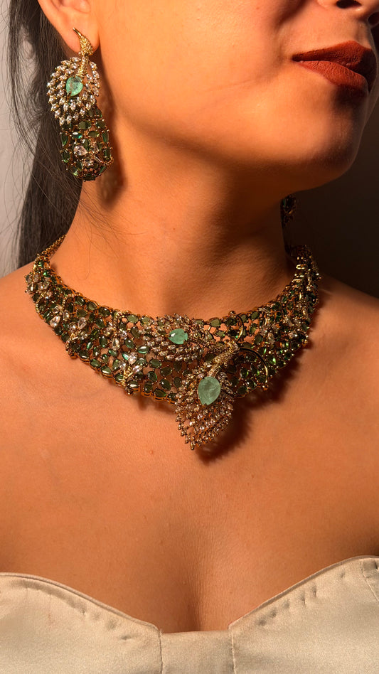 Emerald Morni Royale Choker Statement Necklace
