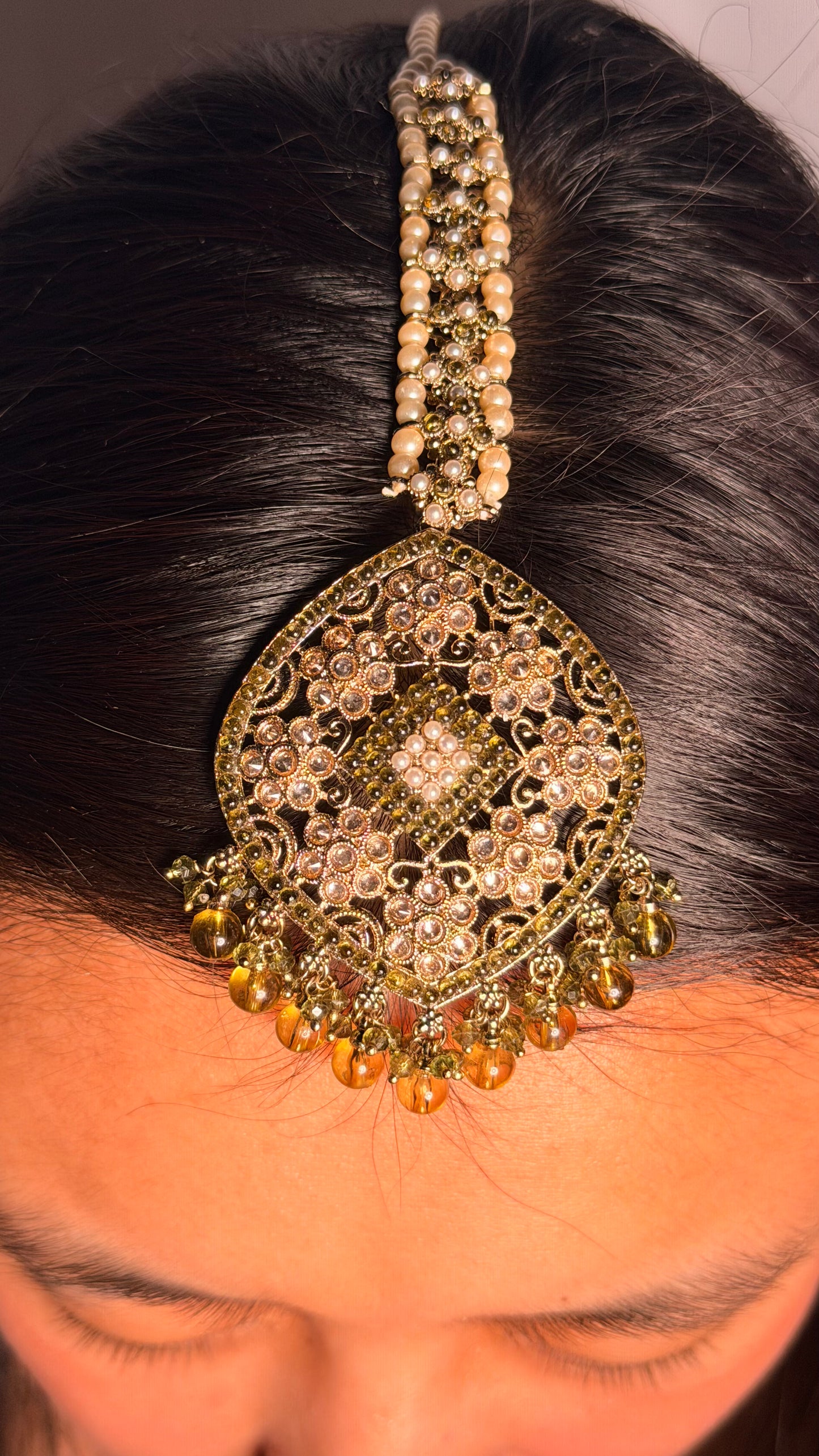 Noor Mahal Handcrafted Heritage Choker Set with Earrings