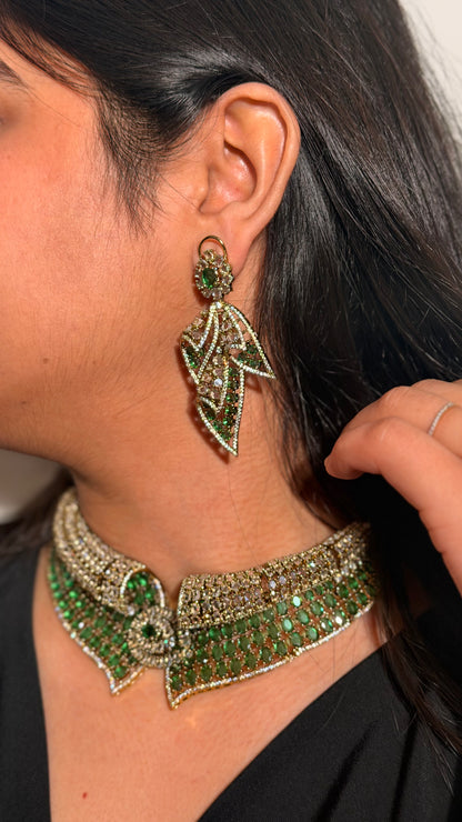 Vanya Emerald Royale Necklace Set